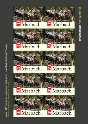 sMail Briefmarken für Kompaktbriefe Motiv Marbach