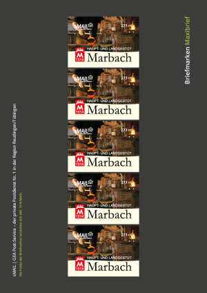sMail Briefmarken für Maxibrief Motiv Marbach