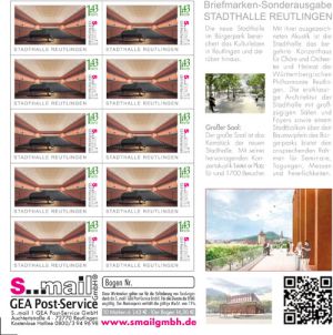 sMail Sonderbriefmarken Stadthalle (Set 19: 143 ct)