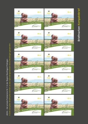 sMail Sonderbriefmarken 2017 (Set 2: 83 ct) zwei Menschen die sich Umarmen