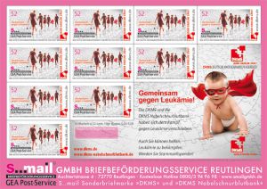 sMail Sonderbriefmarken DKMS (Set 28: 52 ct) mit Personen darauf