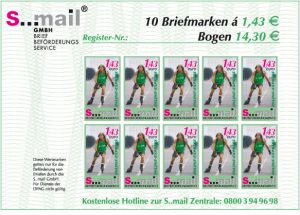 sMail Sonderbriefmarken Inliner (Set 34: 143 ct) Person die Inliner fährt