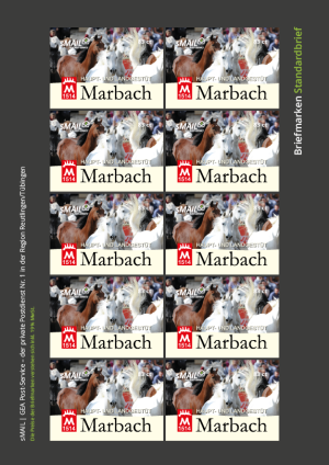 sMail Briefmarken für Standardbriefe Motiv Marbach
