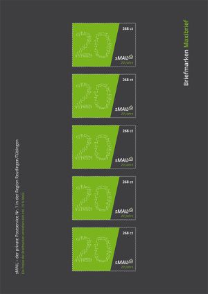 sMail Briefmarken zum Jubiläum 2019 (Set 4: 268 ct)